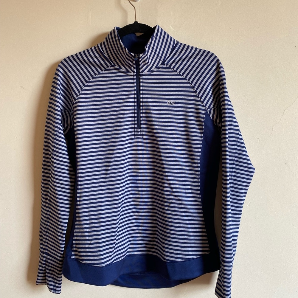 Striped vineyard vines quarter zip